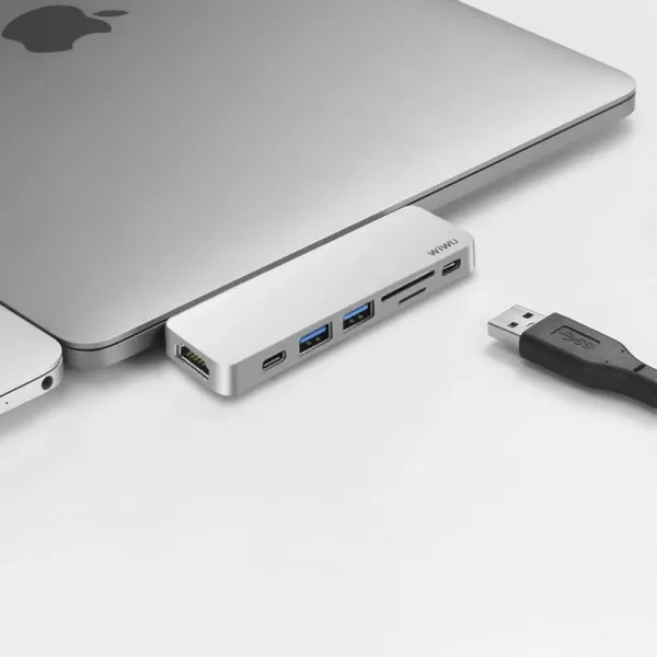 Адаптер HUB USB-C 7in1 WIWU