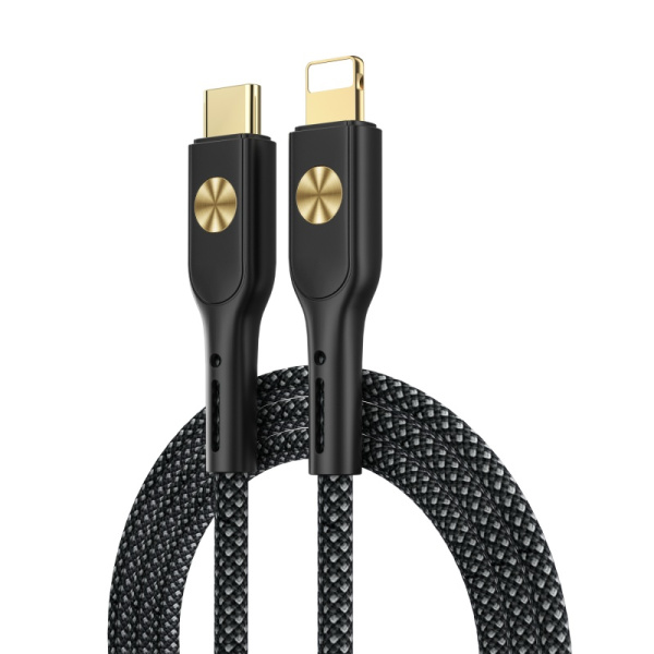 Кабель WIWU City USB-C to Lightning 1m 30W Black